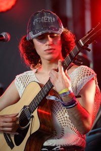 GLASTONBURY, ENGLAND - JUNE 29: Jacob Alon performs on the BBC Introducing Stage during day five of Glastonbury festival 2025 at Worthy Farm, Pilton on June 29, 2025 in Glastonbury, England. Established by Michael Eavis in 1970, Glastonbury has grown into the UK's largest music festival, drawing over 200,000 fans to enjoy performances across more than 100 stages. In 2026, the festival will take a fallow year, a planned pause to allow the Worthy Farm site time to rest and recover. (Photo by Leon Neal/Getty Images)