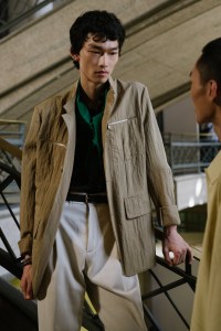 Backstage at Hermès Men's Spring 2026 Ready-to-Wear Collection at Paris Fashion Week