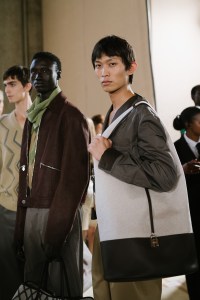 Backstage at Hermès Men's Spring 2026 Ready-to-Wear Collection at Paris Fashion Week