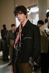 Backstage at Hermès Men's Spring 2026 Ready-to-Wear Collection at Paris Fashion Week
