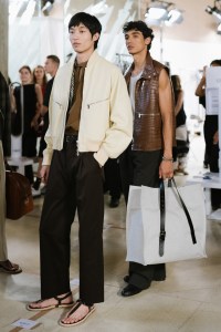 Backstage at Hermès Men's Spring 2026 Ready-to-Wear Collection at Paris Fashion Week
