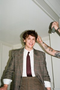 Hunter Doohan gets ready for YSL Spring 2026 in Paris.