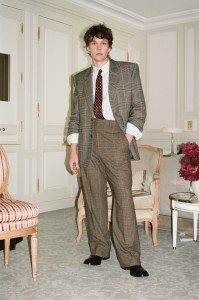Hunter Doohan gets ready for YSL Spring 2026 in Paris.
