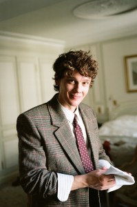 Hunter Doohan gets ready for YSL Spring 2026 in Paris.