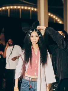 Backstage at Marc Jacobs Fall 2025
