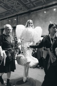Backstage at Marc Jacobs Fall 2025