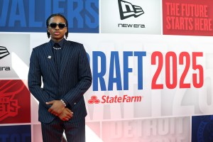 NEW YORK, NEW YORK - JUNE 25: Collin Murray-Boyles poses on the red carpet prior to the 2025 NBA Draft - Round One at Barclays Center on June 25, 2025 in New York City. NOTE TO USER: User expressly acknowledges and agrees that, by downloading and/or using this photograph, user is consenting to the terms and conditions of the Getty Images License Agreement. Mandatory Copyright Notice: Copyright 2025 NBAE (Photo by Sarah Stier/Getty Images)
