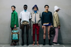 Backstage at Prada Men's Spring 2026 Ready-to-Wear Collection at Milan Men's Fashion Week