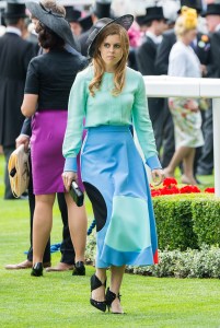 ASCOT, ENGLAND - JUNE 16: Princess Beatrice attends day 1 of Royal Ascot at Ascot Racecourse on June 16, 2015 in Ascot, England.  (Photo by Samir Hussein/WireImage)