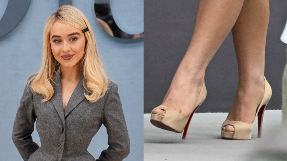 Sabrina Carpenter attends the Dior Homme Menswear Spring/Summer 2026 show as part of Paris Fashion Week on Friday in Paris, France.