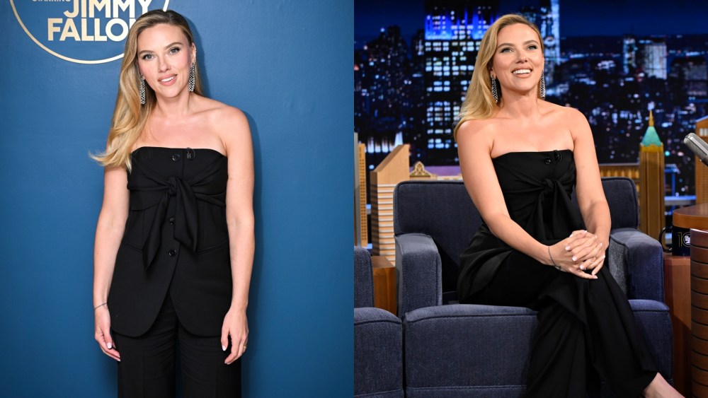 THE TONIGHT SHOW STARRING JIMMY FALLON -- Episode 2153 -- Pictured: Actress Scarlett Johansson arrives on Tuesday, June 24, 2025 -- (Photo by: Todd Owyoung/NBC via Getty Images)