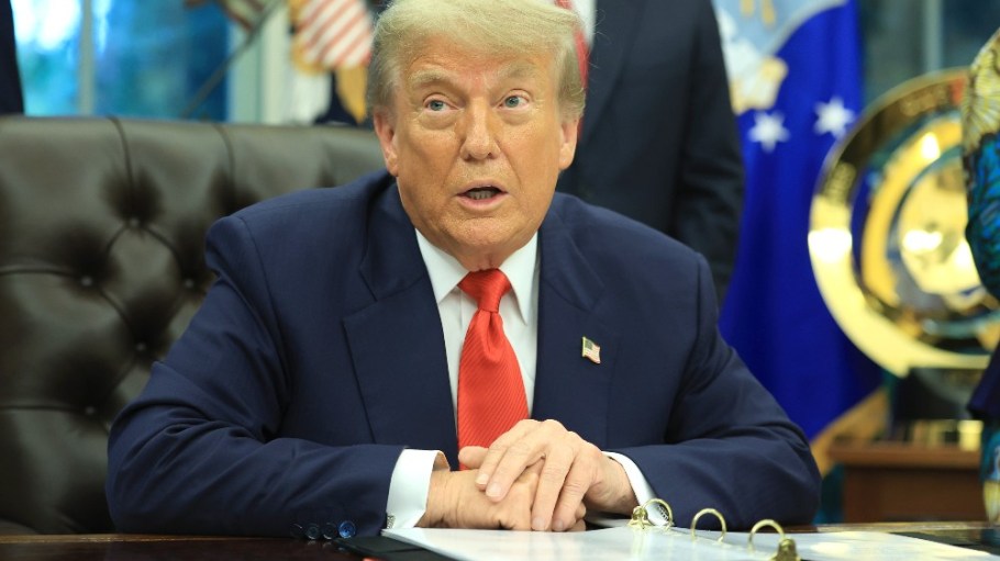 President Donald Trump in the Oval Office June 27.