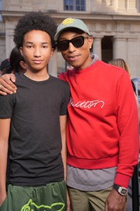 Pharrell Williams and Rocket Ayer Williams