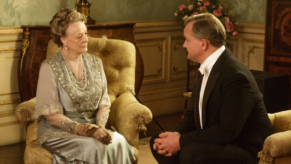 Dame Maggie Smith and Hugh Bonneville in "Downton Abbey" Series Six.