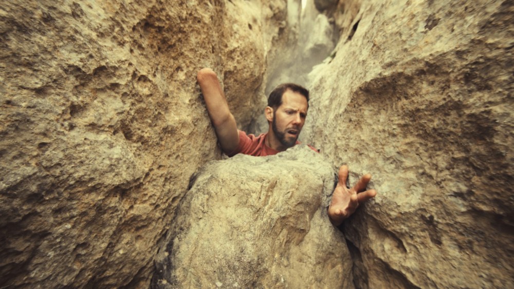 Aron Ralston in the new Columbia Sportswear ads.