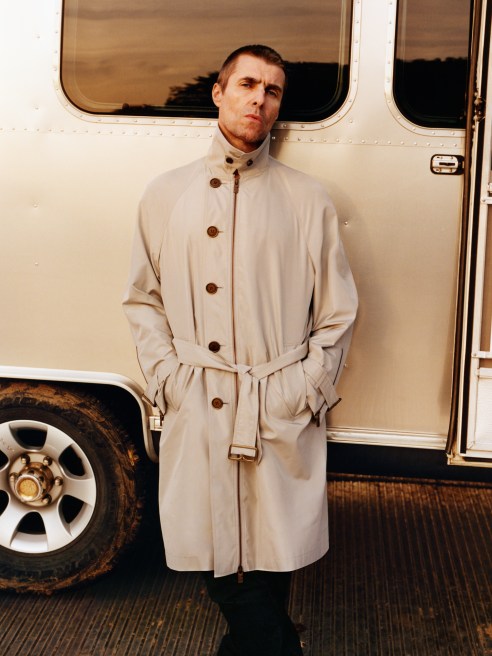 Liam Gallagher in the latest Burberry festival summer campaign.