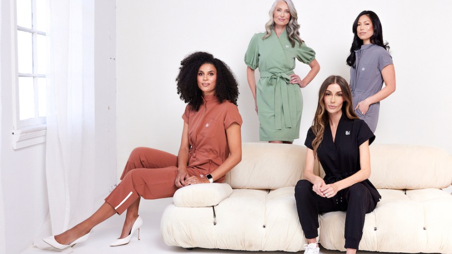The new DUES scrubs line, launched by Bravo star Dr. Jackie Walters, MD