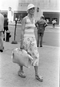 Pedestrians photographed in New York City for WWD's 'They Are Wearing' feature focusing on big skirts. (Photo by Fairchild Archive/WWD/Penske Media via Getty Images)