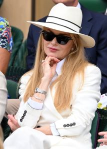 LONDON, ENGLAND - JULY 13: Nicole Kidman attends day fourteen of the Wimbledon Tennis Championships at the All England Lawn Tennis and Croquet Club at All England Lawn Tennis and Croquet Club on July 13, 2025 in London, England. (Photo by Karwai Tang/WireImage)