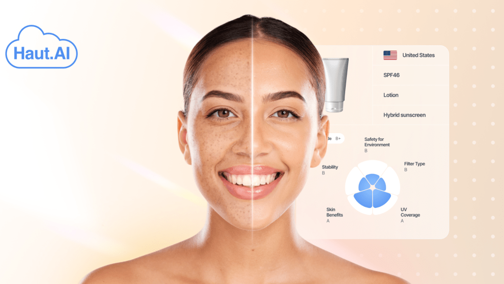 SPF Truth Booth uses AI to imagine what a user may look like with and without SPF use.