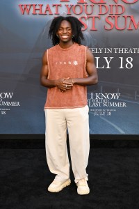 Charles Brockman III at the "I Know What You Did Last Summer" Los Angeles Premiere held at The United Theater on Broadway on July 14, 2025 in Los Angeles, California.