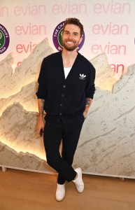 LONDON, ENGLAND - JULY 07: Joel Dommett attends the evian 'Mountain Of Youth' VIP Suite during day eight of Wimbledon 2025 on July 7, 2025 in London, England. Photo by Dave Benett