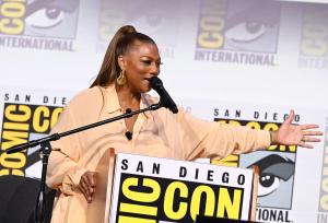 Queen Latifah at the Sneak Peek of the Lucas Museum of Narrative Art at the 2025 Comic-Con International: San Diego held at San Diego Convention Center on July 27, 2025 in San Diego, California.