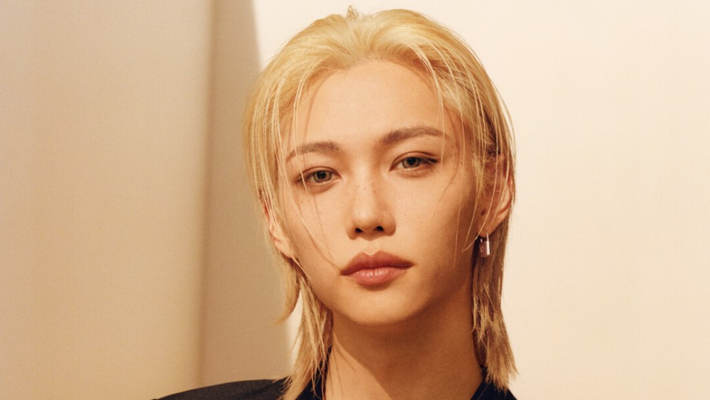 Stray Kids member Felix models pieces from the Louis Vuitton Silver Lockit collection