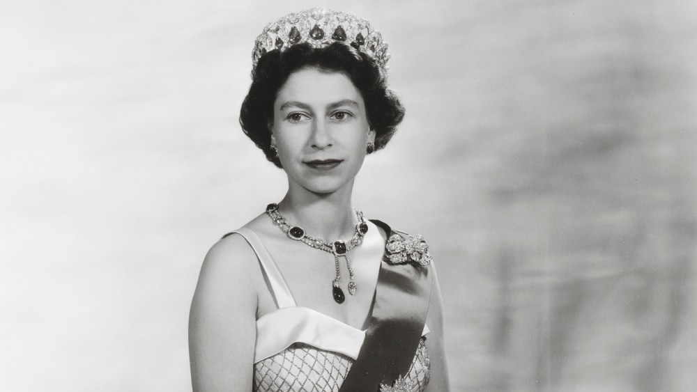Queen Elizabeth's Norman Hartnell dress, 1956, King's Gallery London