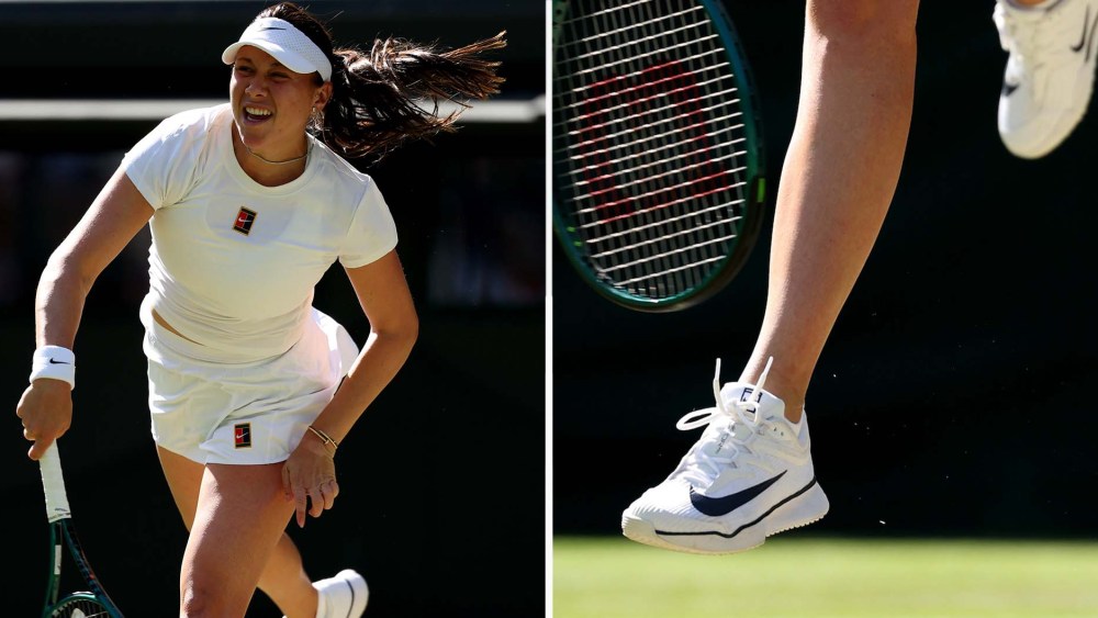 Amanda Anisimova in NikeCourt Vapor 11 Sneakers -- see her tennis shoe evolution