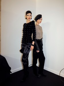 Backstage at Giorgio Armani Privé Fall 2025 Couture at Paris Couture Fashion Week