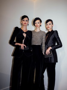 Backstage at Giorgio Armani Privé Fall 2025 Couture at Paris Couture Fashion Week