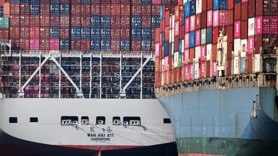 Shipping containers at the Port of Los Angeles.