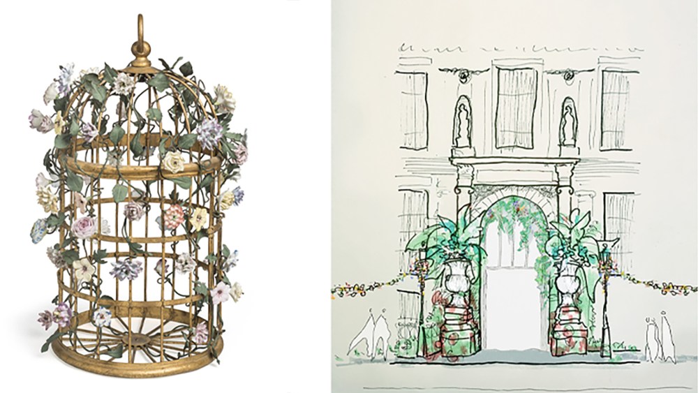 Floral creations on the mood board for the Bal d’Été at Les Arts Décoratifs in Paris, with Sofia Coppola as artistic director.