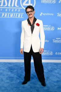 Pedro Pascal at "The Fantastic Four: First Steps" World Premiere held at the Dorothy Chandler Pavilion on July 21, 2025 in Los Angeles, California.