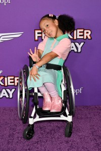 Cesily Collette Taylor at the "Freakier Friday" Premiere held at El Capitan Theatre on July 22, 2025 in Los Angeles, California.