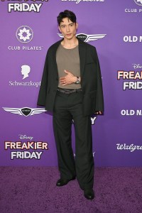 Manny Jacinto at the "Freakier Friday" Premiere held at El Capitan Theatre on July 22, 2025 in Los Angeles, California.