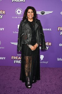 Nisha Ganatra at the "Freakier Friday" Premiere held at El Capitan Theatre on July 22, 2025 in Los Angeles, California.