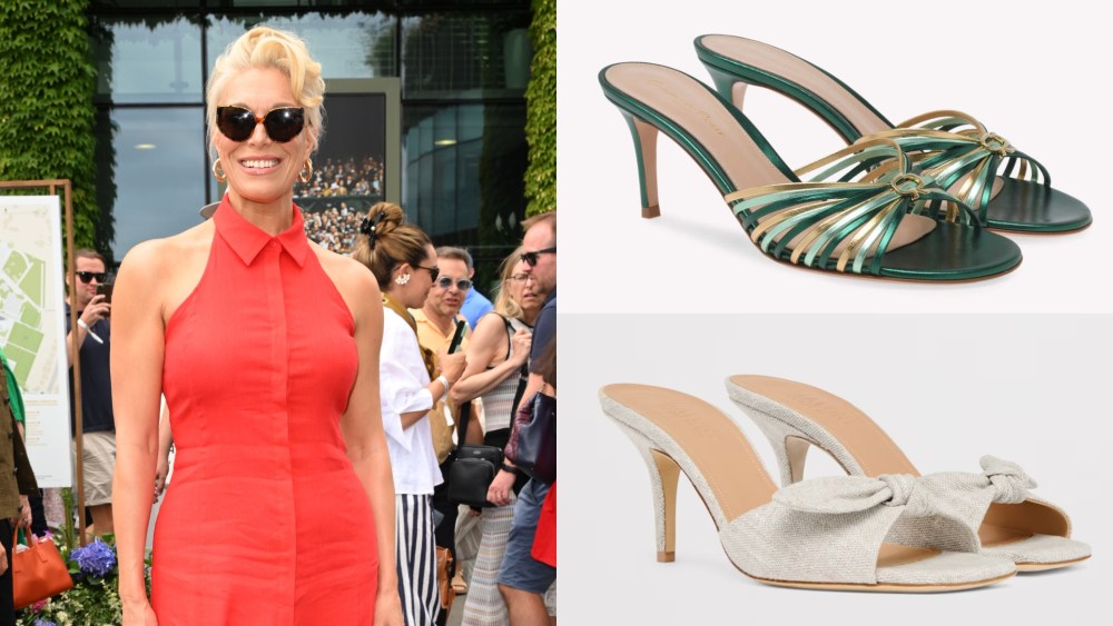 Hannah Waddingham shoes at Wimbledon