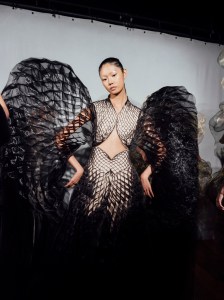 Backstage at Iris Van Herpen Fall 2025 Couture Collection at Paris Couture Week
