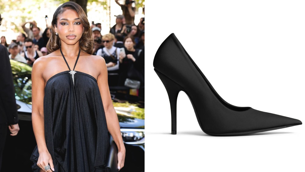 Lori Harvey attends the Balenciaga haute couture fall 2025 show on Wednesday in Paris.