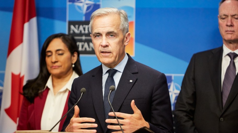 Canadian Prime Minister Mark Carney at the NATO summit in June.