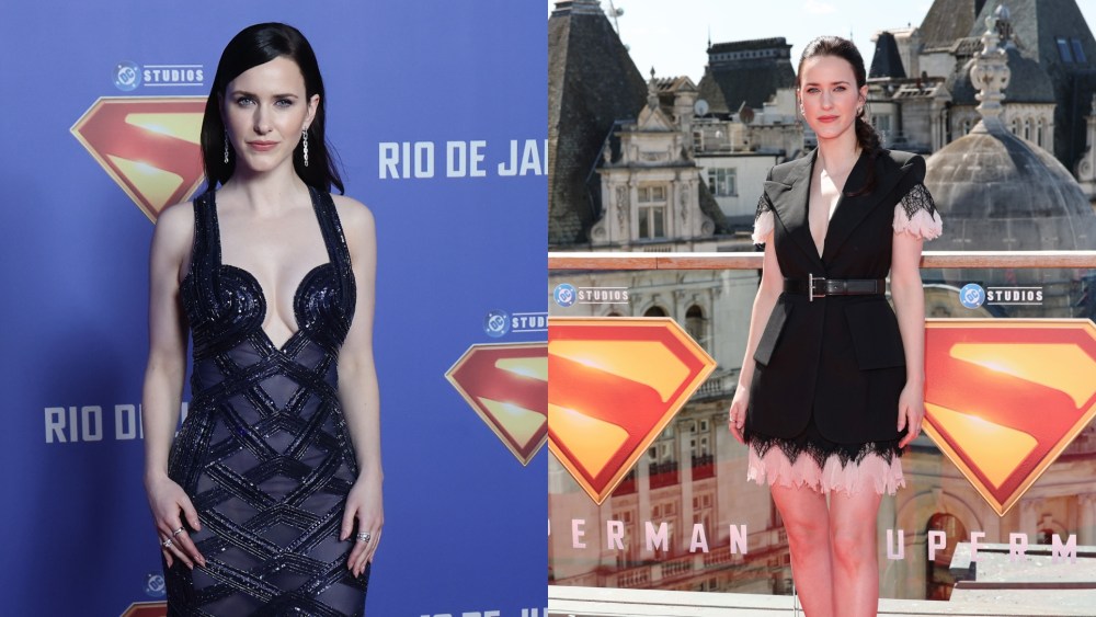 Rachel Brosnahan's 'Superman' press tour fashion.