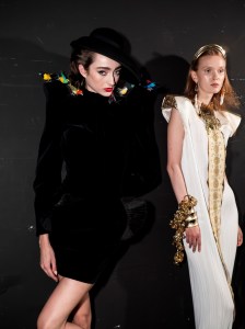 Backstage at RVDK Ronald van der Kemp Fall 2025 Couture at Paris Couture Week