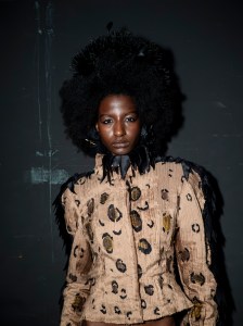 Backstage at RVDK Ronald van der Kemp Fall 2025 Couture at Paris Couture Week