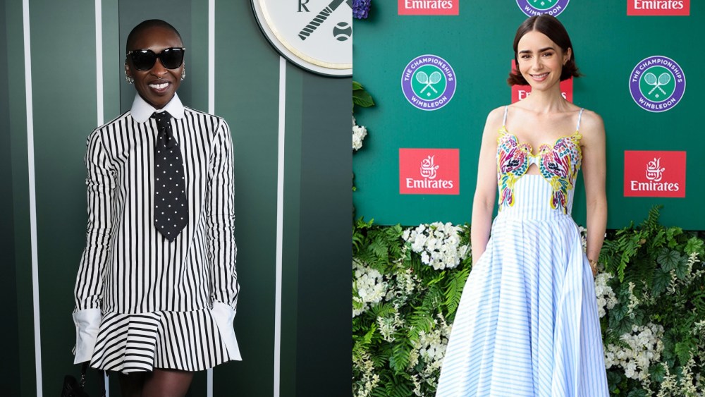 Celebrities wearing striped looks at Wimbledon