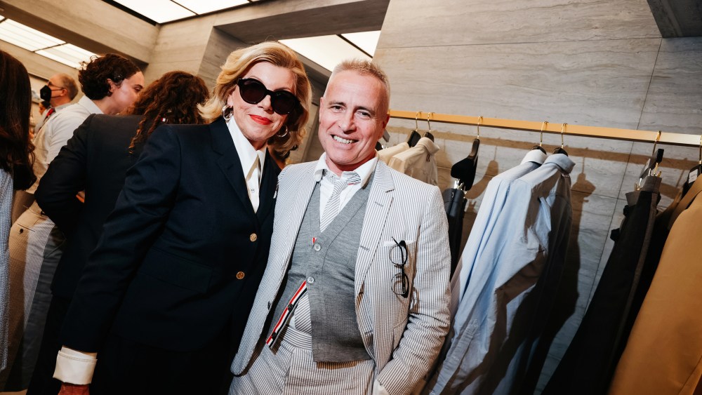 Christine Baranski and Thom Browne
