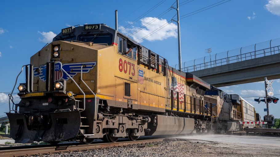 UP CEO Jim Vena said the merger would capitalize on West Coast and East Coast ports alike, but headwinds still stand in the way of bringing freight back to the railroad.