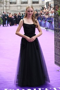 LONDON, ENGLAND - JULY 30: Evie Templeton attends the "Wednesday" Season 2, Part 1 premiere at Central Hall, Westminster on July 30, 2025 in London, England. (Photo by Tristan Fewings/Getty Images)
