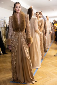 Backstage at Zuhair Murad Fall 2025 Couture at Couture Fashion Week